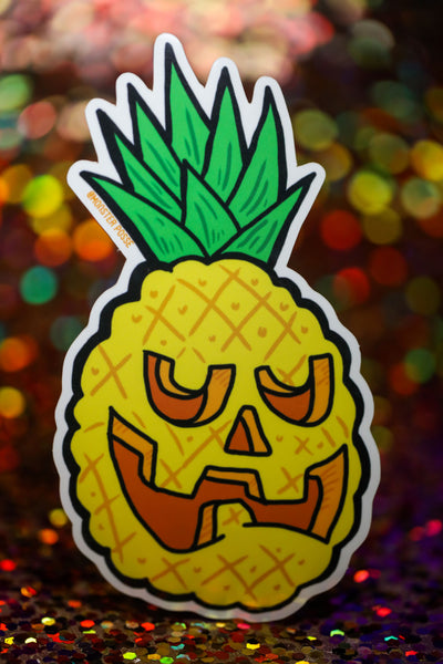 Pineapple face sticker