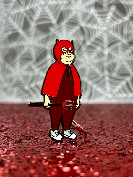 Devil boy pin