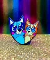 Kawaii Heelers Pin