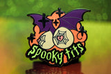 Spooky Tits Pin - Glitter Versions