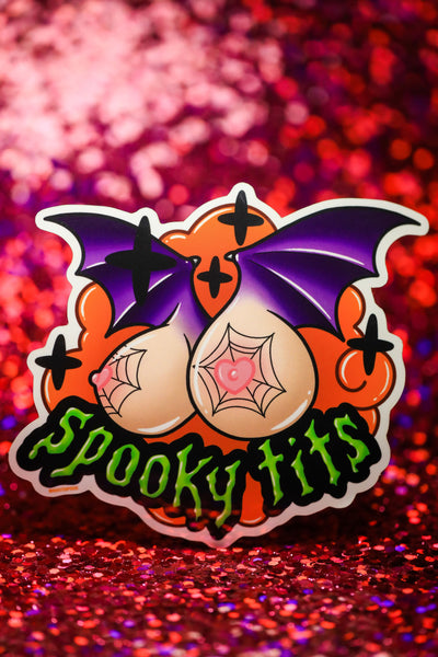 Spooky Tits Sticker