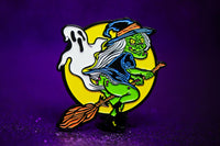 Ghost Fart Witch pin