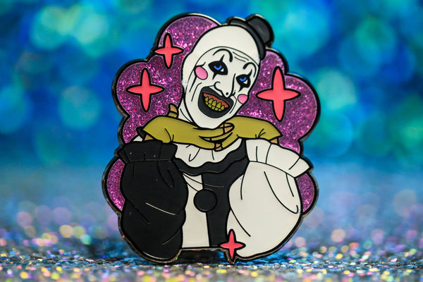 Kawaii Clown Pin - Glitter version