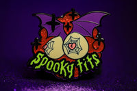 Spooky Tits Pin - Glitter Versions