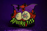 Spooky Tits Pin - Glitter Versions