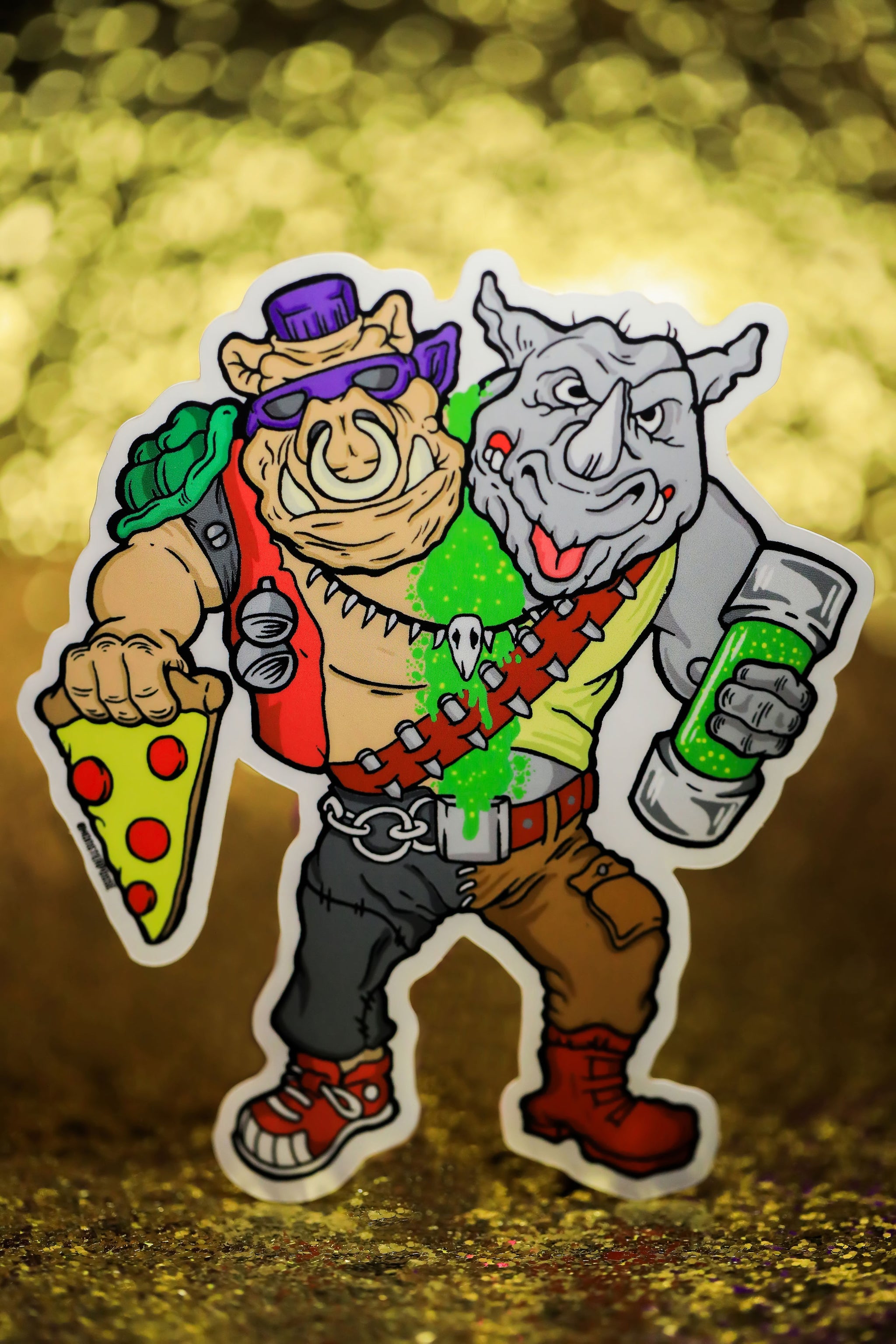Bebop and Rocksteady sticker – Monster Posse