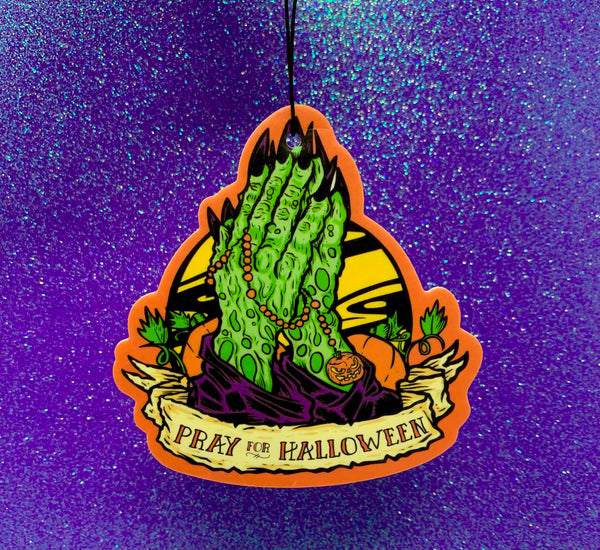 Pray for Halloween air freshener