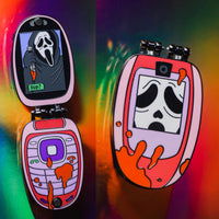 Ghostface Flip Phone Pin - Kawaii Variant