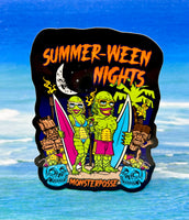 Summer-ween nights sticker