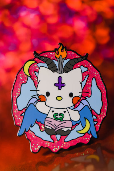 Baphomet Kitty Pin