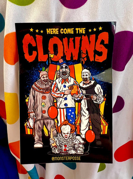 Here come the clowns Sticker