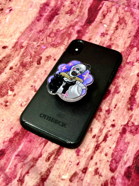 Kawaii clown acrylic phone grip