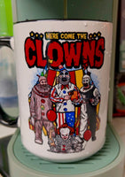 Here come the clowns mug