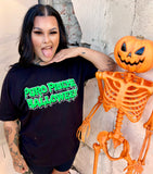 Puro Pinche Halloween puffy green shirt